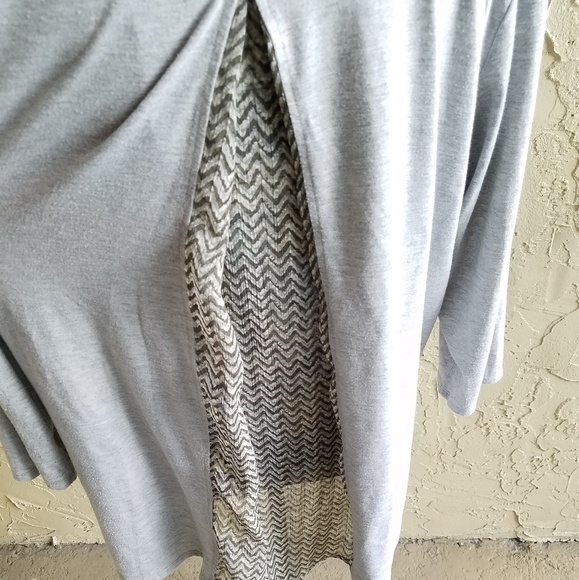 Metaphor Peek A Boo back long sleeve tunic XL - Picture 2 of 4